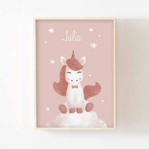 Licorne – Affiche princesse