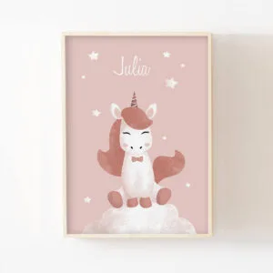 Licorne – Affiche princesse