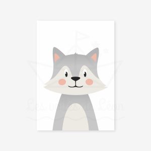 Forêt – Loup – Affiche