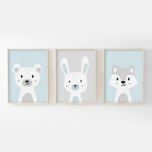 Ours Lapin Renard – Trio affiches