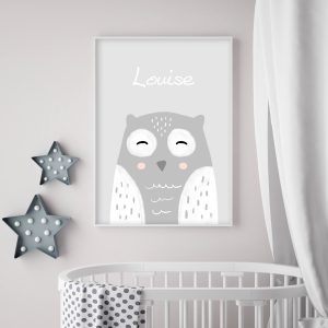 Forêt – Hibou – Affiche