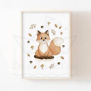 Renard – Aquarelle individuelle