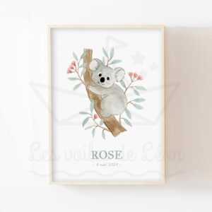 Australie – Koala – Aquarelle individuelle