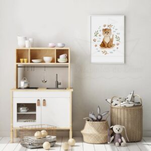 Loutre – Aquarelle prénom enfant