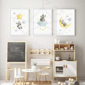 Etoiles – Pandas – Trio Aquarelles