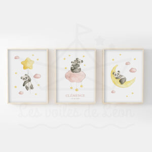 Etoiles – Pandas – Trio Aquarelles