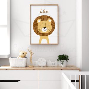 Savane – Lion sable – Affiche