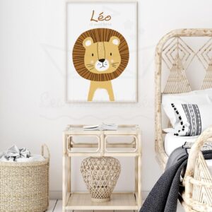 Savane – Lion sable – Affiche