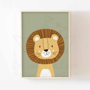 Savane – Lion sable – Affiche