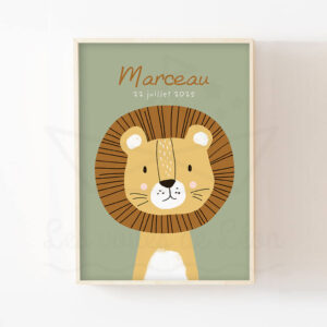 Savane – Lion sable – Affiche