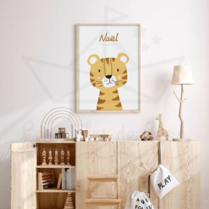 Savane – Tigre sable – Affiche