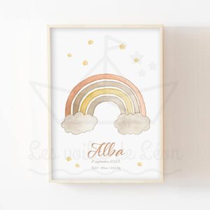 Arc-en-ciel – Aquarelle individuelle