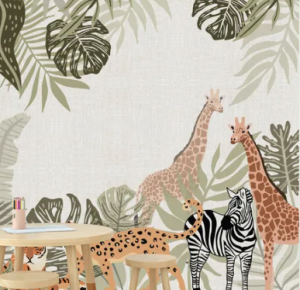papier peint girafe