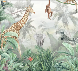 animaux de la savane decoration safari jungle