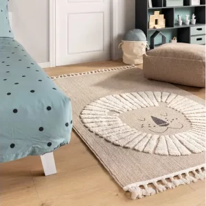 Tapis lion chambre bébé