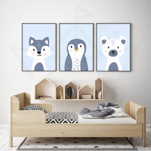 Polaire – Ours Pingouin Loup – Trio affiches