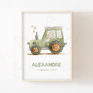 Véhicule – Tracteur – Aquarelle individuelle