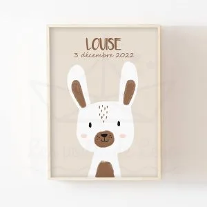 Forêt – Lapin – Affiche personnalisée