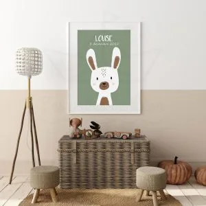 Forêt – Lapin – Affiche personnalisée