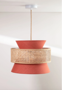 lampe suspendue terracotta