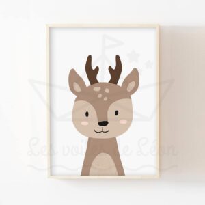 Forêt – Affiche Faon enfant