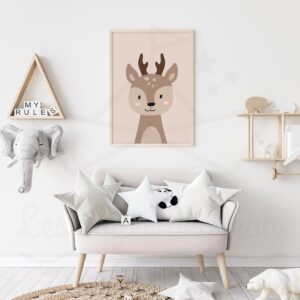 Forêt – Affiche Faon enfant