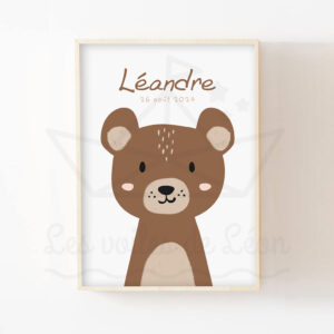 Affiche Forêt – Ours