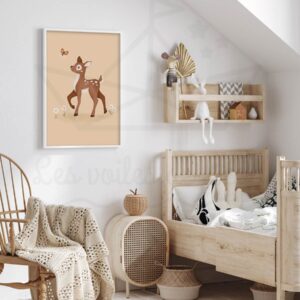Forêt Printemps – Faon – Affiche