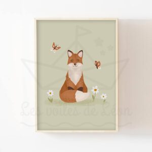 Forêt Printemps – Renard – Affiche