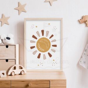 Soleil Bohème – Affiche naissance soleil