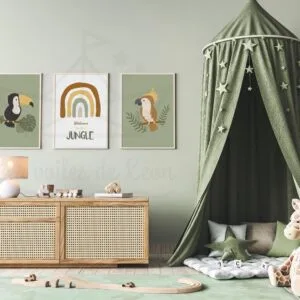 Jungle – Toucan Arc en ciel Perroquet – Lot Affiches
