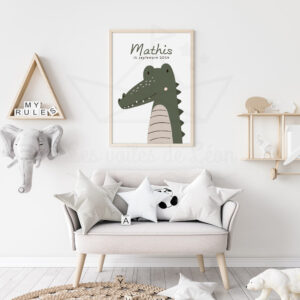 Savane – Affiche Crocodile