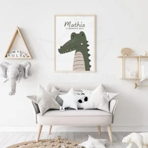 Savane – Affiche Crocodile
