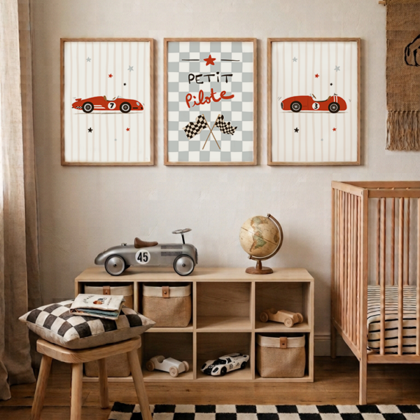 Créer une décoration de chambre d’enfant sur le thème des véhicules