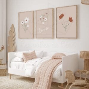 Affiches florales – Prénom personnalisé