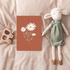 Affiche individuelle Florale – Marguerite prénom