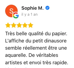 avis poster pour enfant