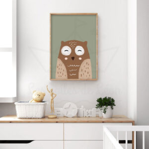 Affiche hibou enfant
