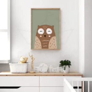 Affiche hibou enfant