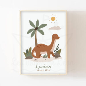 Jurassic – Brontosaure – Affiche individuelle