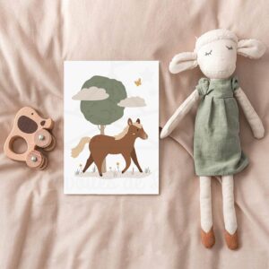 Ferme – Cheval – Affiche personnalisable