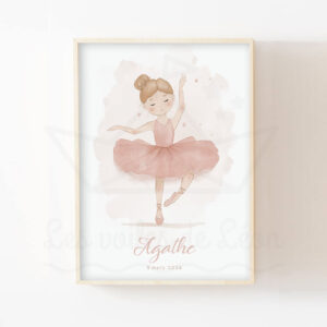 Affiche Danseuse étoile personnalisée