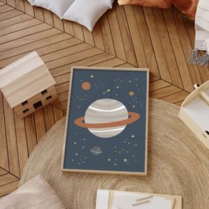 Espace – Planète – Poster pour enfant