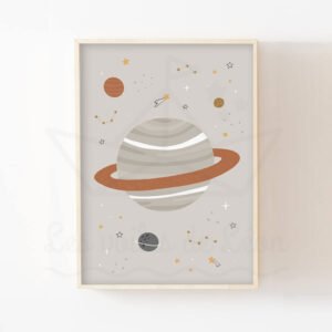 Espace – Planète – Poster pour enfant