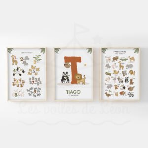 Le Trio des animaux : Initiale, Chiffres et Abécédaire