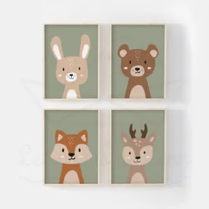 Affiches Forêt & Animaux des Bois Enfant
